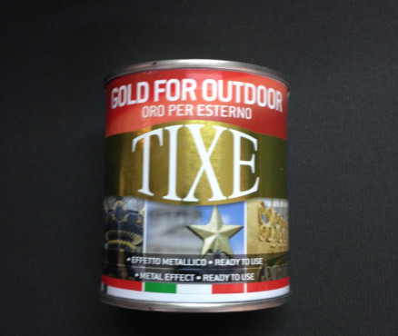Χρυσό TIXE με βερνίκι για εξωτερικές και εσωτερικές επιφάνειες - 125ml